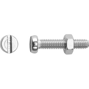 Hengeres fejű csavar PZ acél A2 M4 x 12 mm 8 db + anya