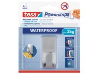 tesa Powerstrips nyom nélkül eltávolítható vízálló akasztó metál 1 db 2 ragasztó tesa Powerstrips nyom nélkül eltávolítható vízálló akasztó metál 1 db 2 ragasztó
