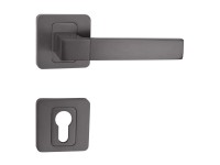 Basic Florida antracit WC rozettás beltéri ajtó kilincs