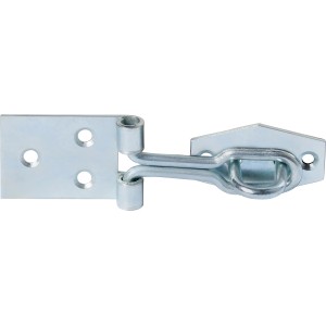 Horganyzott füllel ellátott retesz, 80x25 mm, ládafedelekhez és ajtókhoz.