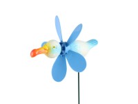 Sirályos földbe szúrható kerti dekoráció szélkerékkel 49 cm x 13 cm x 15 cm