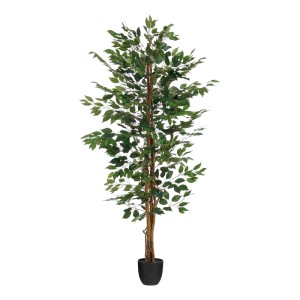 Zöld Mica Decorations mű Ficus növény (180 cm) cserépben beltéri használatra.