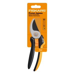 Fiskars Solid P341-L bypass ágvágó olló, fekete/narancs, ágak vágásához 20 mm átmérőig.