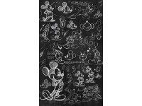 Komar vlies fotótapéta Mickey - Chalkboard 120 cm x 200 cm