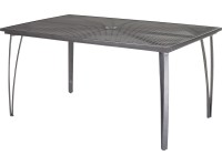 Sacramento II kerti asztal téglalap alakú acél 153 cm x 96 cm