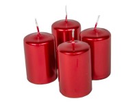 Adventi gyertya 4 db piros