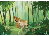 Komar vlies fotótapéta Lion King Love 400 cm x 280 cm Komar vlies fotótapéta Lion King Love 400 cm x 280 cm