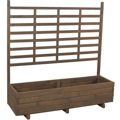 Gaspo Gmunden ültetőláda futtatóráccsal 136 cm x 136 cm x 37 cm vintage szürke