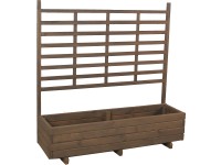 Gaspo Gmunden ültetőláda futtatóráccsal 136 cm x 136 cm x 37 cm vintage szürke