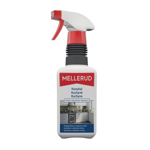Mellerud konyhai tisztító spray palackban, tisztításhoz és ápoláshoz.