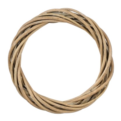 Mica Decorations fűzfa koszorú  4 cm x 20 cm átmérő Világosbarna