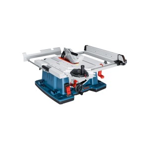 Bosch Professional asztali körfűrész GTS 10 XC, kék-ezüst, 254 mm fűrészlappal, tolóasztallal.