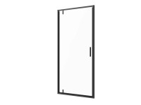 SANOSLIM pivot zuhanyajtó 80 x 200 cm matt fekete