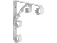 Fémkonzol csavart fehér 15 cm x 28 cm Fémkonzol csavart fehér 15 cm x 28 cm