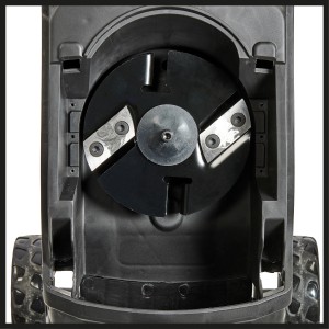 Az Einhell GC-KS 2540 CB elektromos aprító késes rendszere, egy elektromos kerti aprító.
