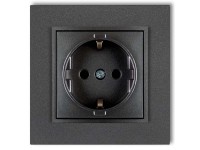 MINI egyes dugalj kerettel metál grafit MINI egyes dugalj kerettel metál grafit