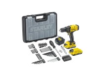 Fatmax 50 Nm ütvefúró készlet 100 db tartozékkal kofferrel 2 akkuval töltővel