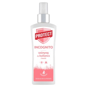 t.b.t. szúnyogriasztó spray fehér flakonban, ezüst szórófejjel.