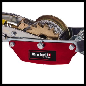 Einhell TC-LW 1000 kézi emelő részlete, csiga húzáshoz és feszítéshez.