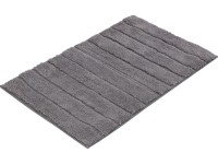 Fürdőszobai kilépőszőnyeg 50 cm x 80 cm sötétszürke