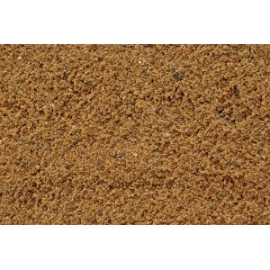 Aranybarna színű homok (szemcseméret 0,06-1 mm) közelről, ömlesztett anyagként.