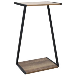 MDF és fém virágtartó állvány, 50 cm magas. Ideális növényekhez.