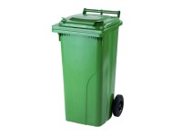 Műanyag hulladékgyűjtő zöld 120 l
