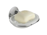 Wenko Turbo-Loc szappantartó, fényes króm, kerek, fúrás nélkül rögzíthető Wenko Turbo-Loc szappantartó, fényes króm, kerek, fúrás nélkül rögzíthető