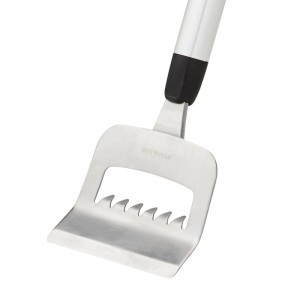 Fiskars X-series gyomkapáló, 125 mm, rozsdamentes acélból, fogakkal a talajműveléshez.