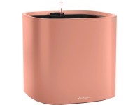 Lechuza Pila Color Planter virágtartó 35 cm x 35 cm x 33 cm korallpiros