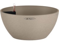 Lechuza Cubeto Stone 30 virágtartó homokbézs 30 cm átmérő