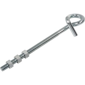 Horganyzott hinta kampó M12 x 250 mm kerti játékokhoz.