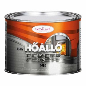 Hőálló fekete kályhalakk doboz, 0,5 liter.