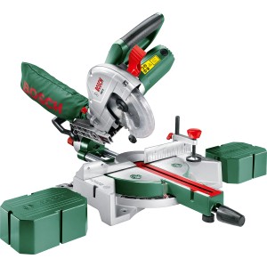 Bosch PCM 7 S gérvágó fűrész húzó funkcióval, fűrészlap és tartozékok.