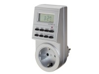 OBI időzítő digitális heti 128 kapcsolási lehetőséggel ezüst
