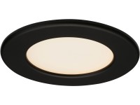 Brilo Thin süllyesztett LED lámpa-szett 3 db 11,5 cm 6 W 4000 K matt fekete