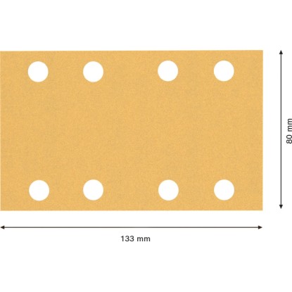 Bosch Expert C470 csiszolólap, 80x133 mm, K120, 10 db, Rezgőcsiszoló tartozékokhoz.