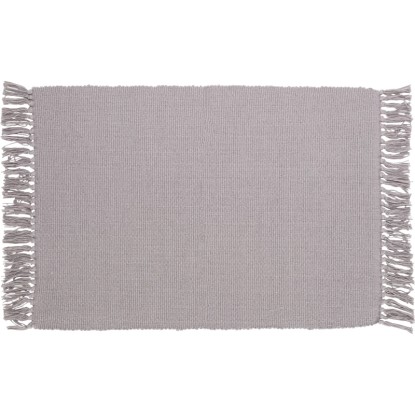 OBI pamut szőnyeg egyszínű 50 cm x 80 cm ezüstszürke