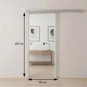 Doorlegro tolóajtó készlet EasySlide 65 szatén 205 cm x 90 cm