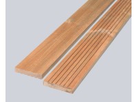 Tűlevelű fa padlódeszka hornyolt bordázott medit. 2,8 cm x 14,5 cm x 200 cm