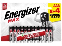 Energizer Max Alkáli Mikro Elem AAA B8+4 Energizer Max Alkáli Mikro Elem AAA B8+4
