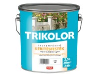 Trikolor kerítésfesték selyemfényű fehér 2,5 l
