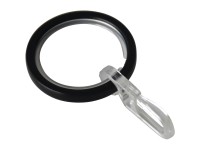 Gardinia Chicago függönykarikák csúszóbetéttel 20 mm átmérő fekete-matt 10 db Gardinia Chicago függönykarikák csúszóbetéttel 20 mm átmérő fekete-matt 10 db