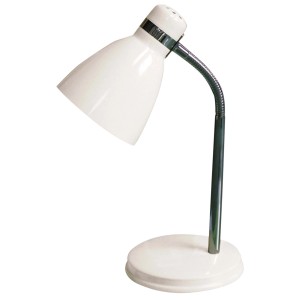 Rábalux Patric asztali lámpa 32 cm fehér - króm