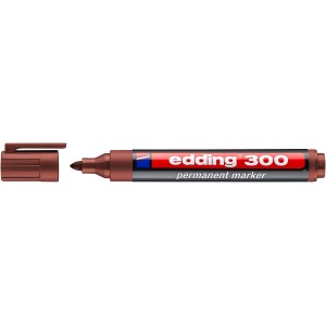Barna Edding 300-as permanens marker levett kupakkal.