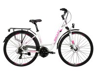 GALAXY TL620 női kerékpár fehér-pink