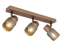 Satella spotlámpa kávé színű matt 3xE14