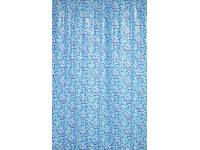 MSV zuhanyfüggöny kék 180 cm x 200 cm PVC zuhanyfüggöny-karikákkal