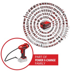 Einhell Power X-Change CE-CC 18 Li-Solo: Mobil kompresszor autóhoz, kerékpárhoz és labdákhoz.