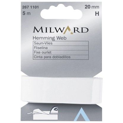 Felvasalható fátyolszalag 20 mm x 5 m fehér